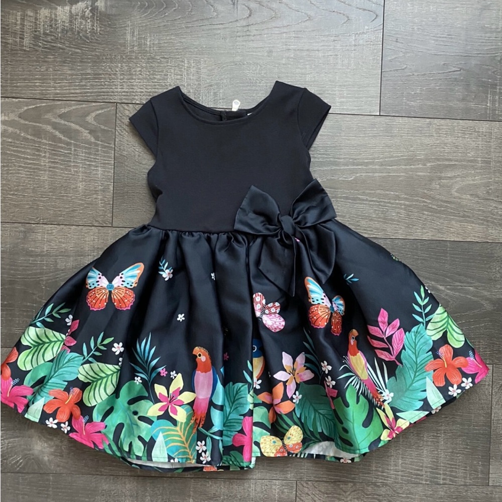 H&M tropical puff dress